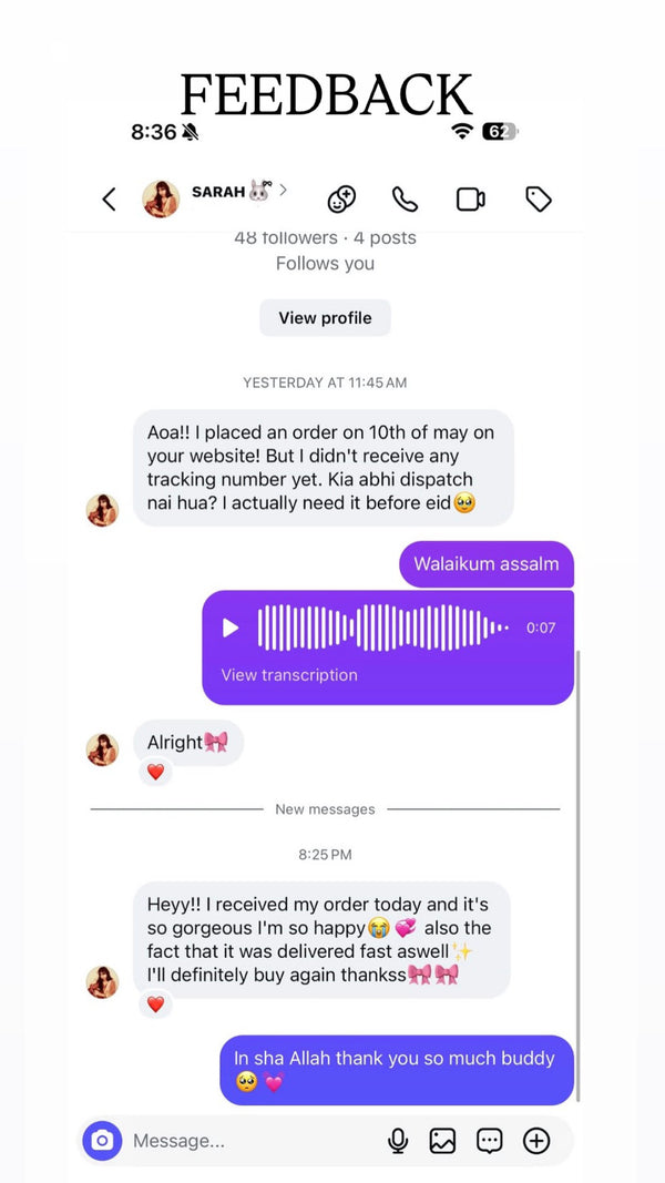 Customer review 1